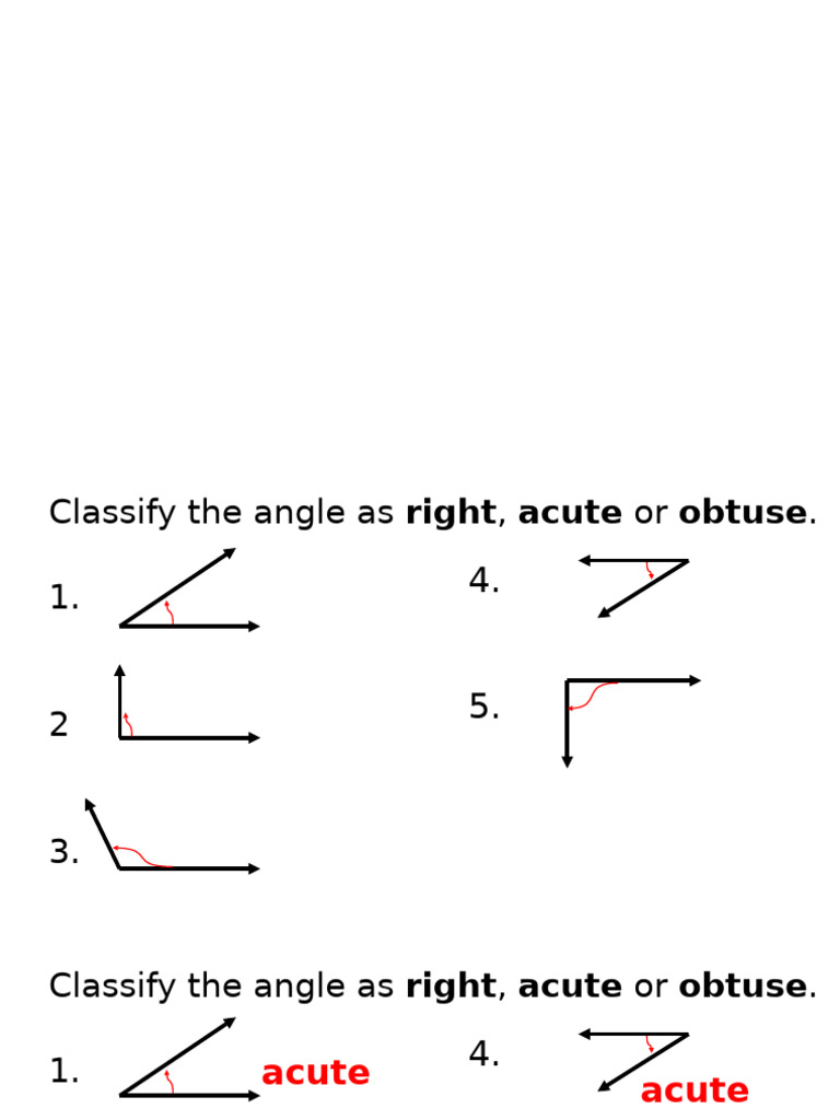 Classifying Angles and Protractor Use | PDF