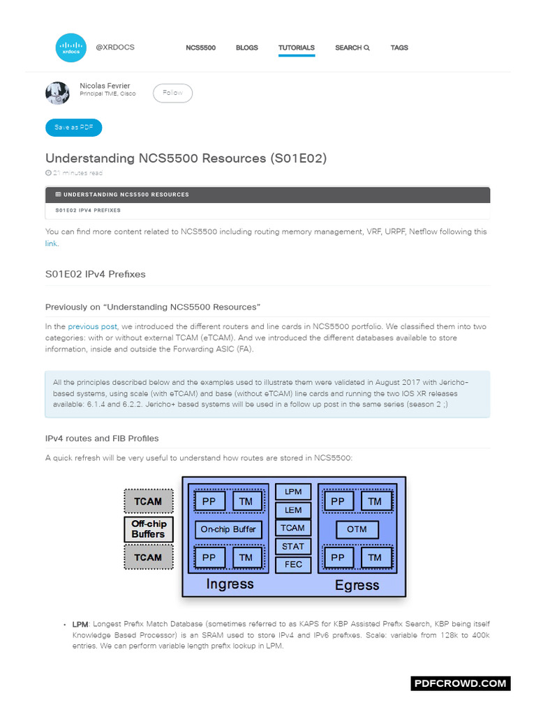 Understanding RIB and FIB in NCS5500 | PDF | Computer Architecture ...