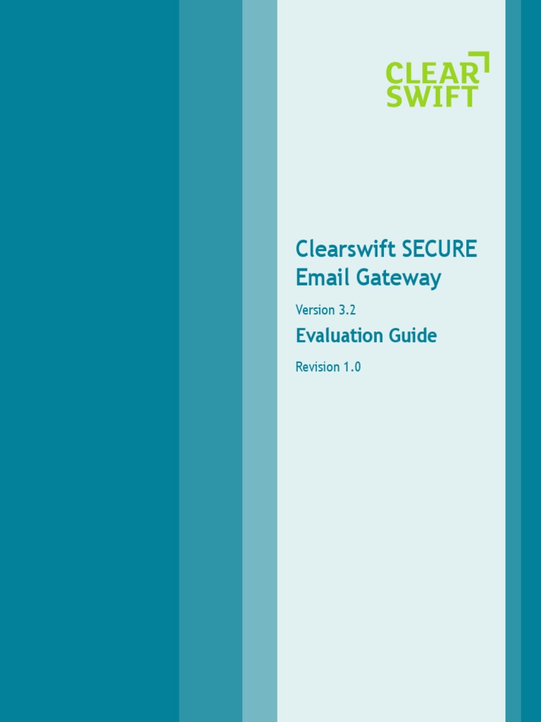 Clearswift SECURE Email Gateway Evaluation Guide PDF Email Email Spam