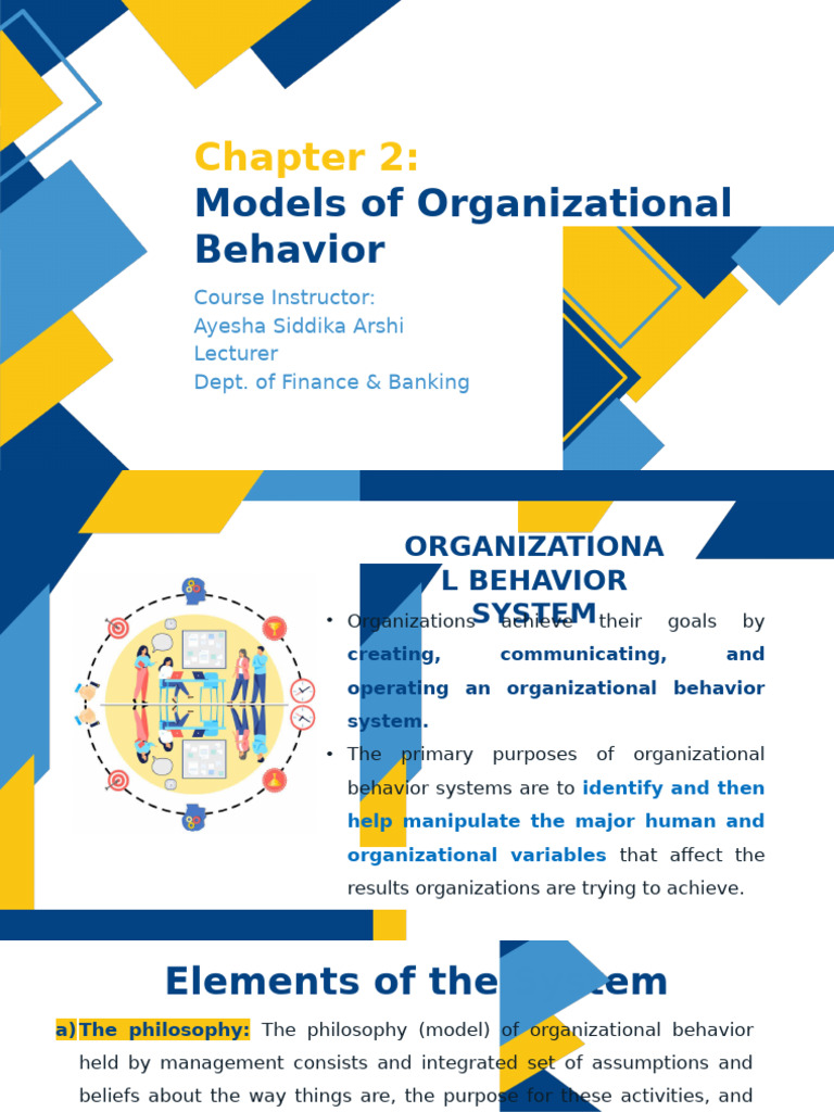 Organizational Behavior Models Explained | PDF | Goal | Employment