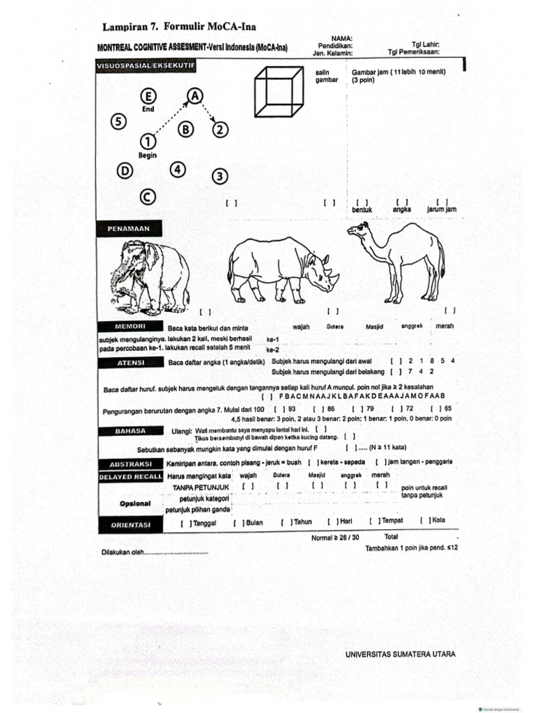 Form MoCA Ina | PDF