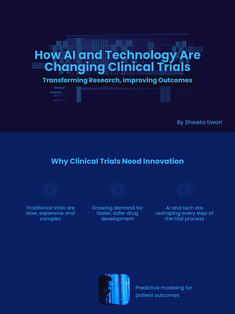 AI Innovations in Clinical Trials | PDF | Artificial Intelligence ...