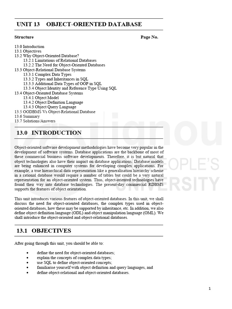 Object-Oriented vs Relational Databases | PDF | Databases | Relational ...