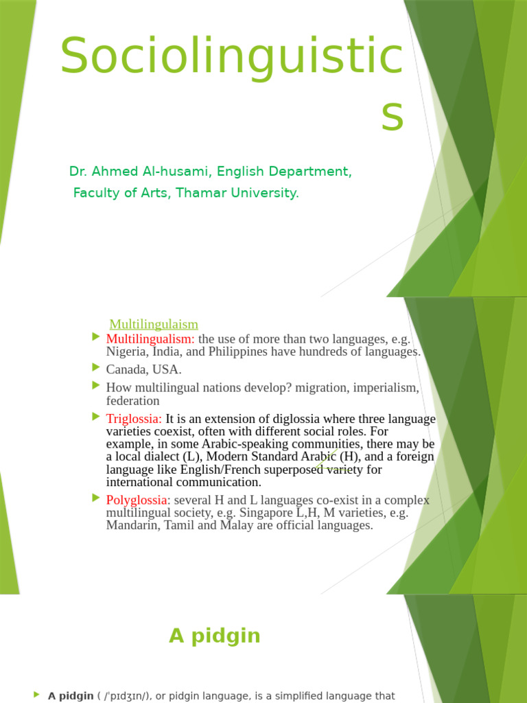 Understanding Multilingualism and Language Contact | PDF ...