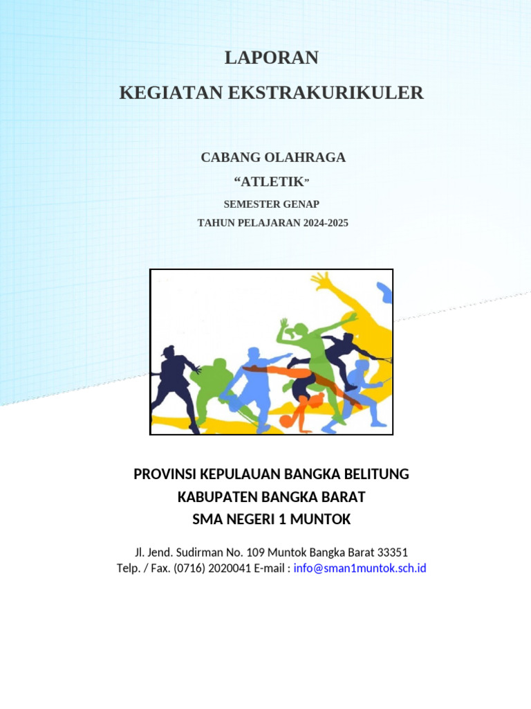 Laporan Ekstrakurikuler Atletik SMAN 1 Muntok | PDF