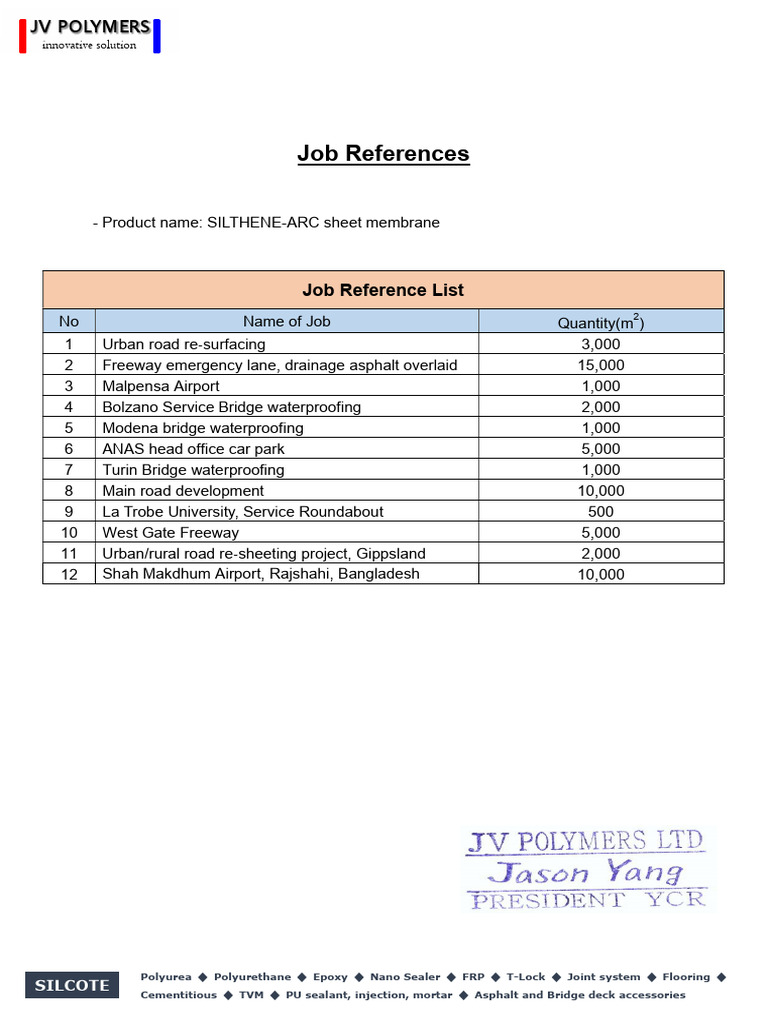 [JVP] ARC Sheet Membrane_job References | PDF