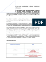 PSOE Algete Reelige Por Unanimidad A Jorge Rodríguez Como Secretario General