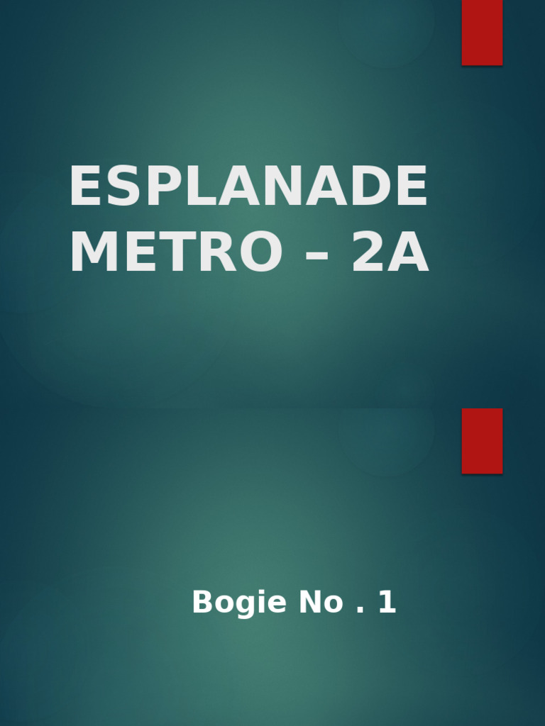 Esplanade Metro | PDF