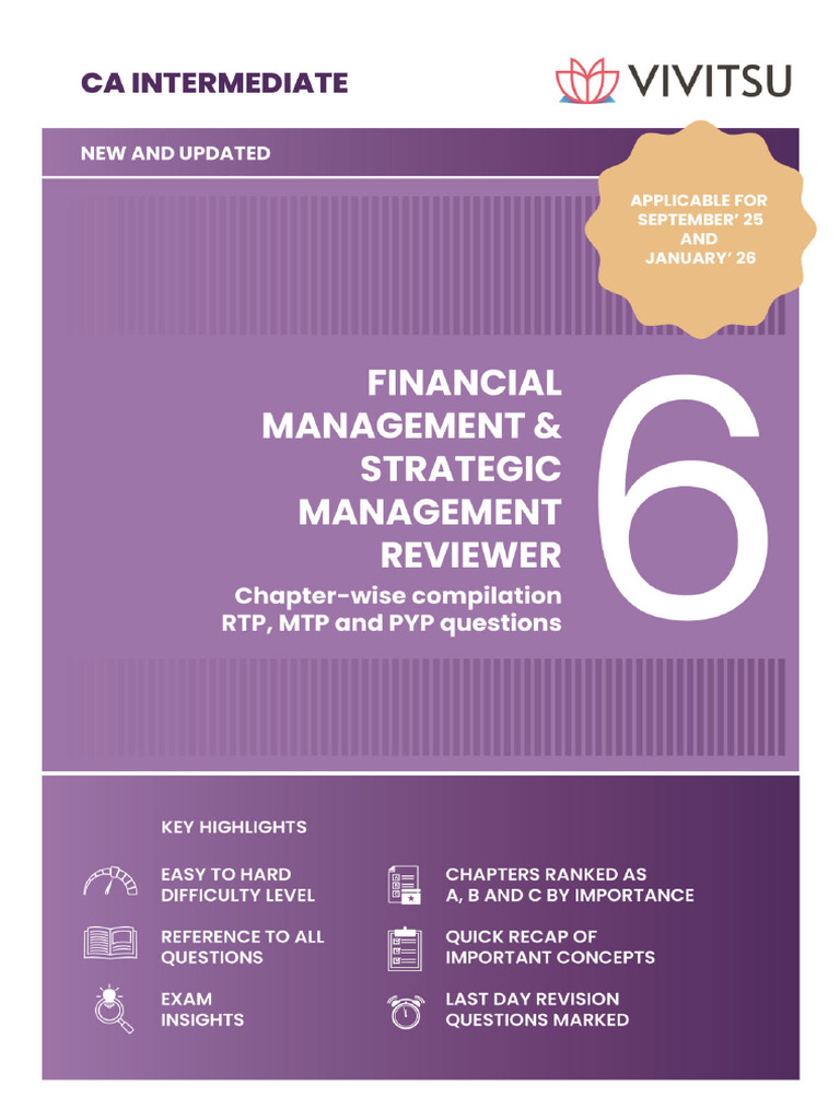 Financial & Strategic Management Guide | PDF | Working Capital ...