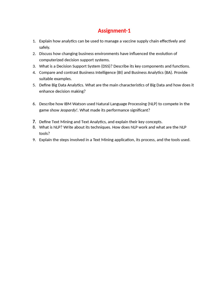 W&SMA Assignment1 | PDF