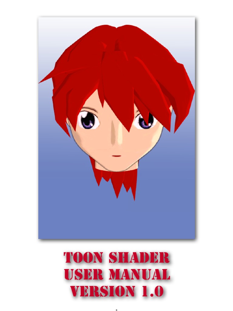 Toon Shader User Manual v1.0 | PDF | Shader | Texture Mapping