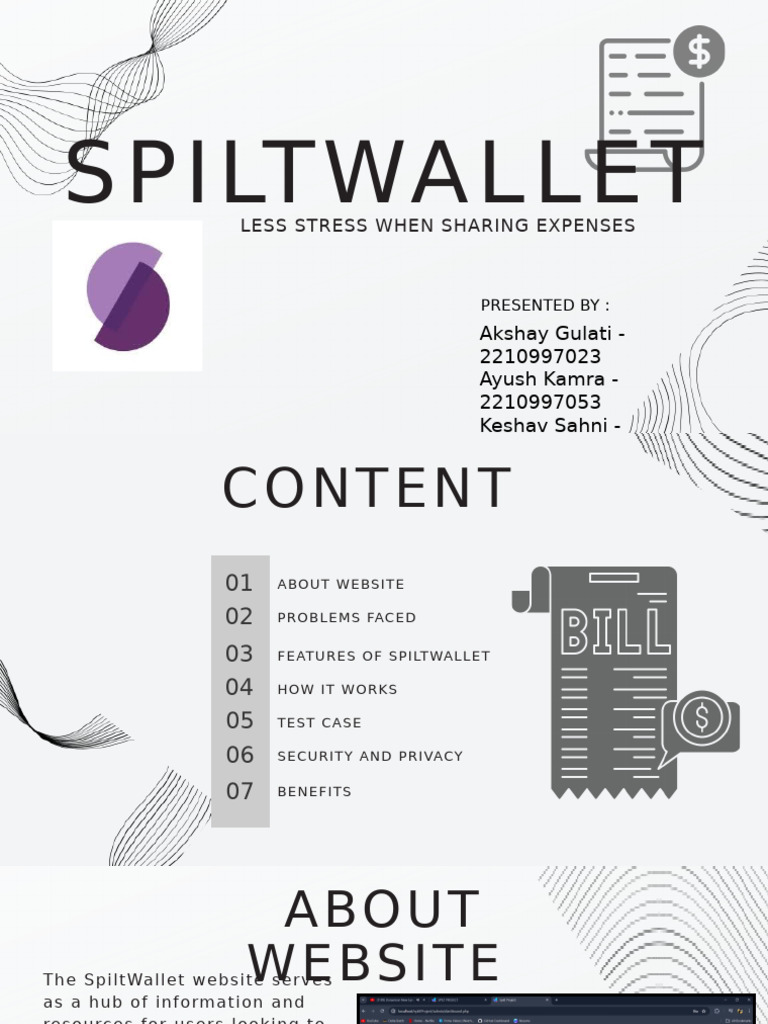 Simplify Expense Sharing with SpiltWallet | PDF | Computing ...