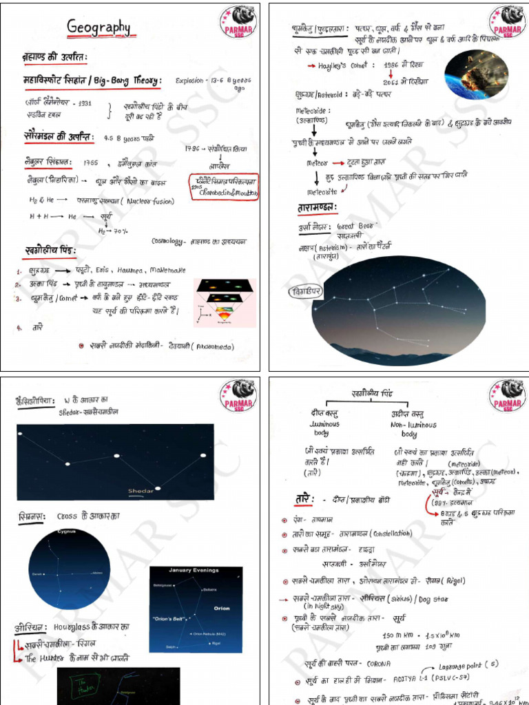 Geography Complete Hindi Notes - Converted (2) - Compressed | PDF