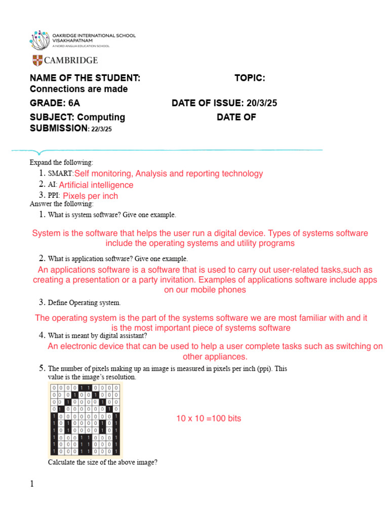 Computing Concepts for Grade 6 Students | PDF