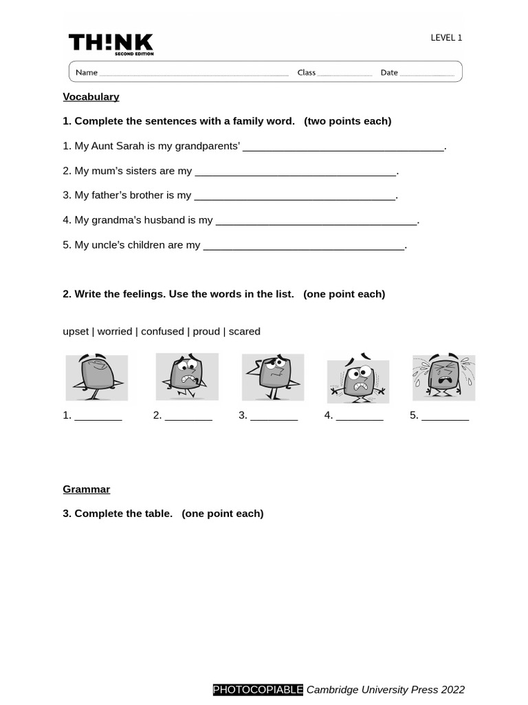 Think Test Without Answers A | PDF | Linguistics