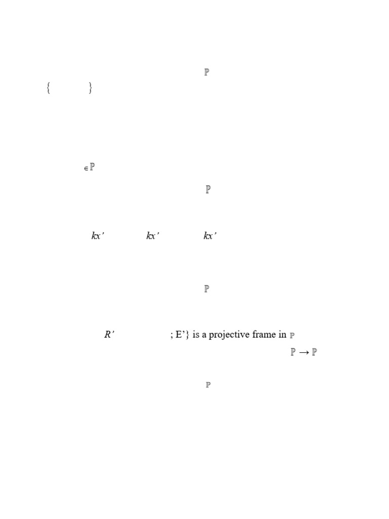 Projective Transformations Exercises | PDF
