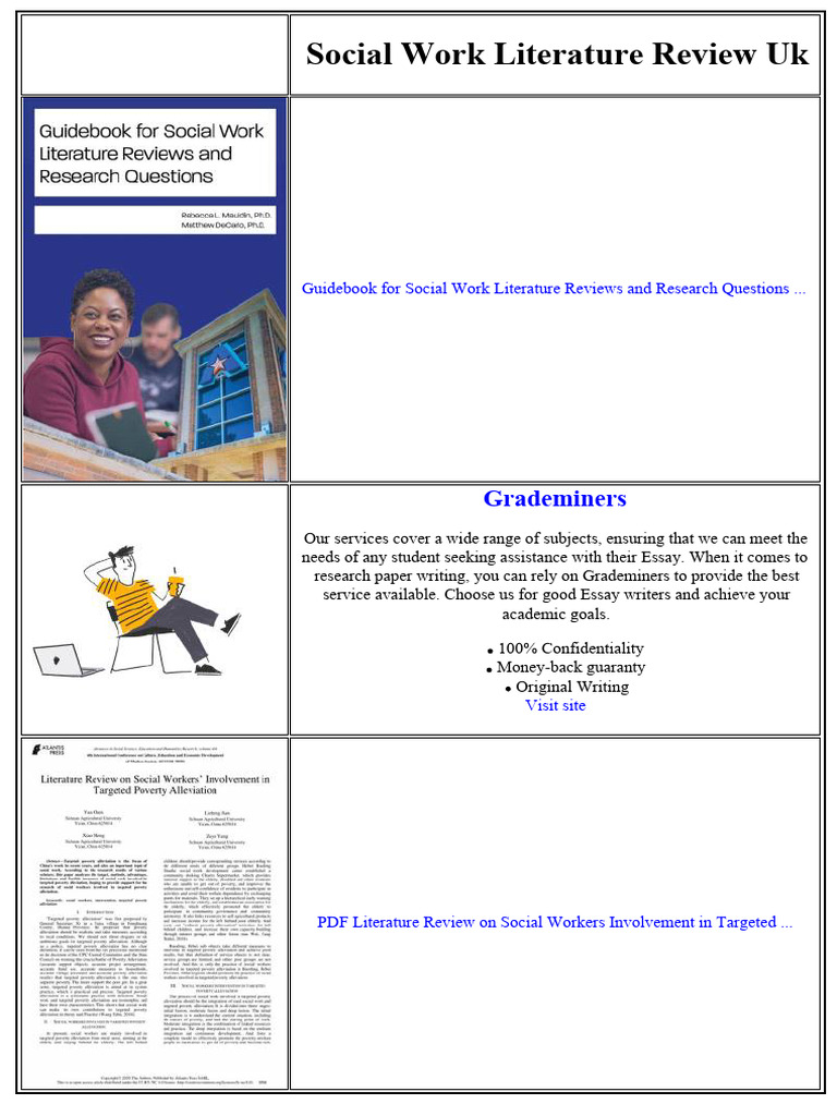 Social Work Literature Review Uk | PDF | Social Work | Plagiarism
