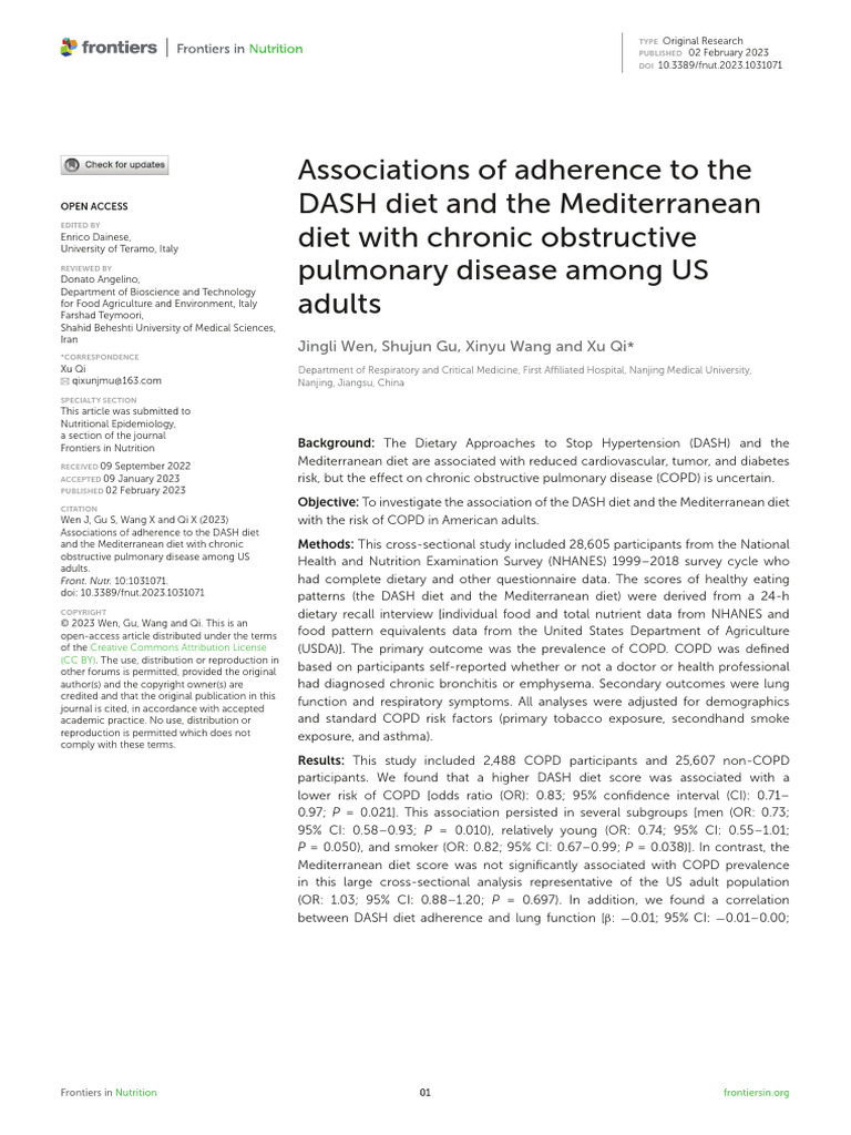 Fnut 10 1031071 | PDF | Chronic Obstructive Pulmonary Disease ...