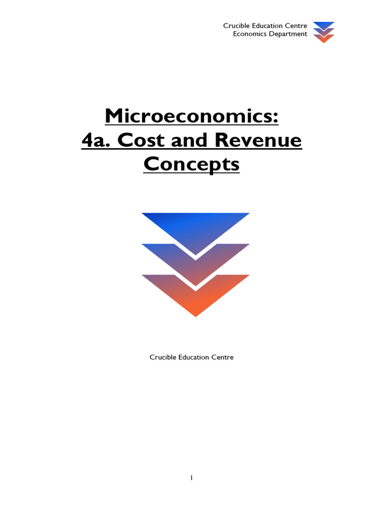 Cost and Revenue Concepts in Economics | PDF | Average Cost | Economies ...