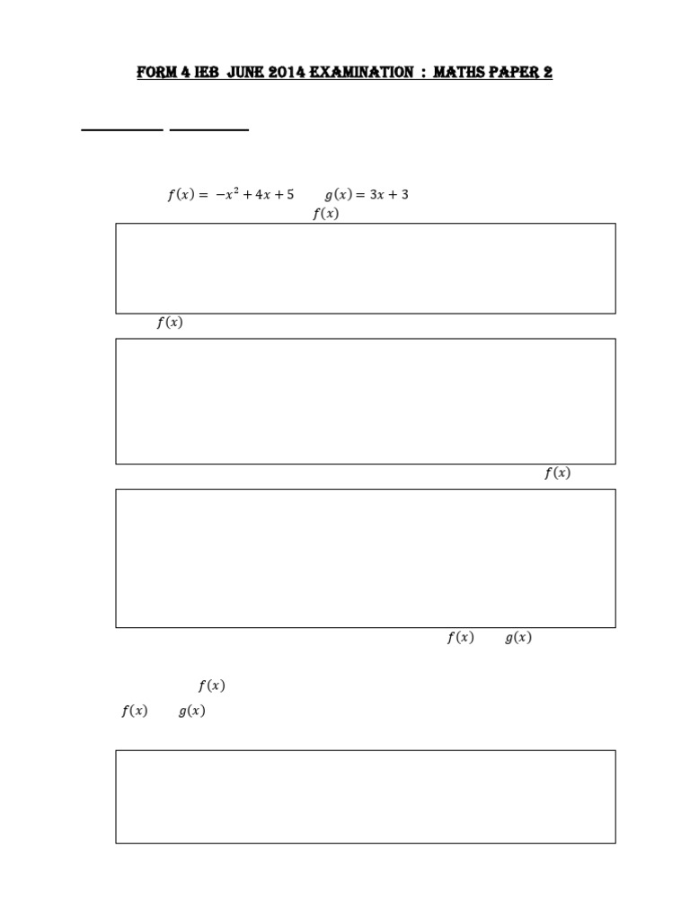 June 2014 Maths Paper 2 Exam Guide | PDF | Coordinate System ...