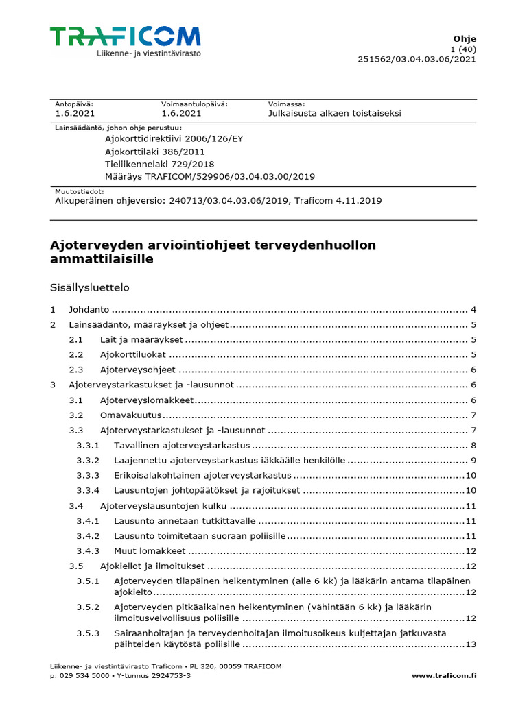 Ajoterveysohje Traficom 2021 2 PDF