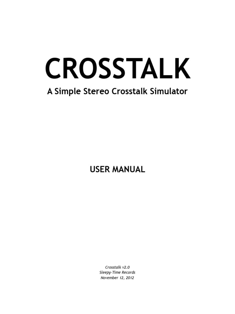 Crosstalk v2 User Manual | PDF | Computer Engineering | System Software