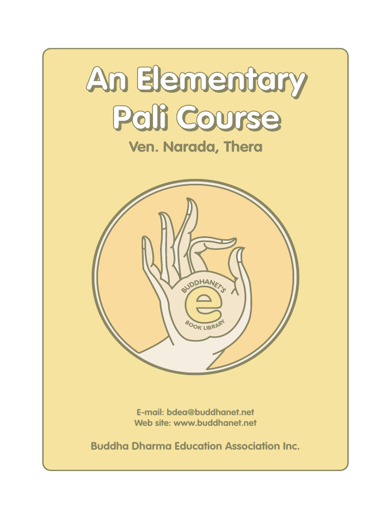 Introductory Pāli Language Guide | PDF | Grammatical Gender ...