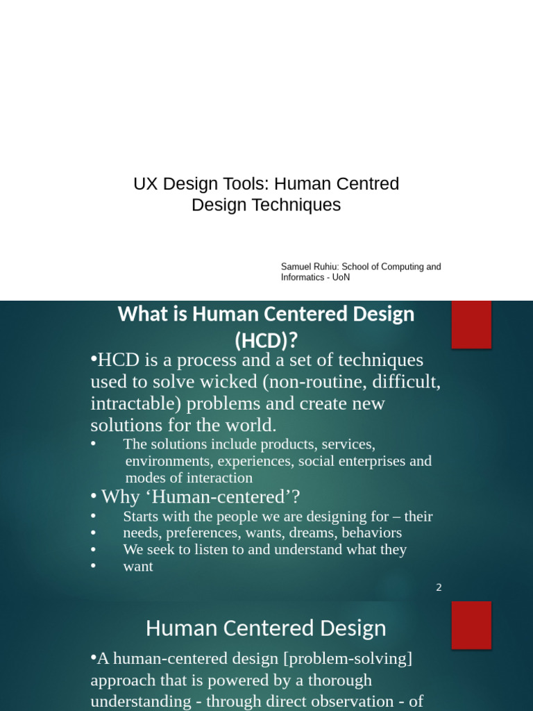 Human-Centered Design Techniques Guide | PDF | Focus Group | Design ...
