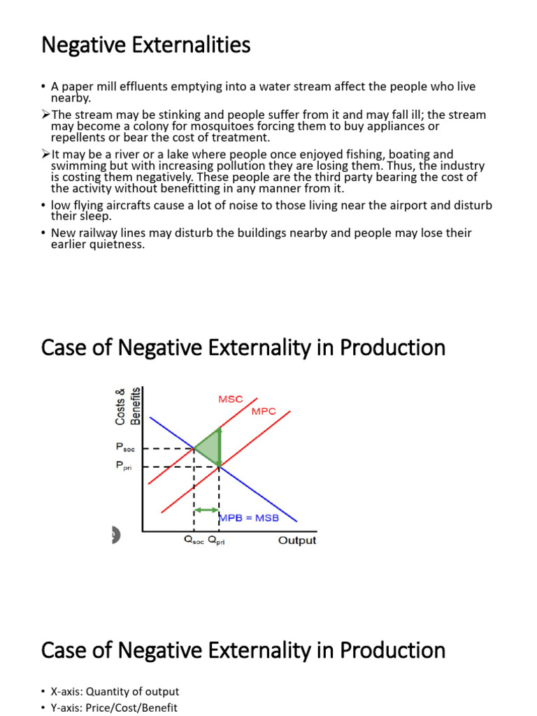 Negative Externalities and Overproduction | PDF | Externality | Economics