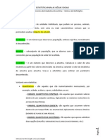 Tema 1.2 – Elementos de Estatística Descritiva – Síntese de Definições