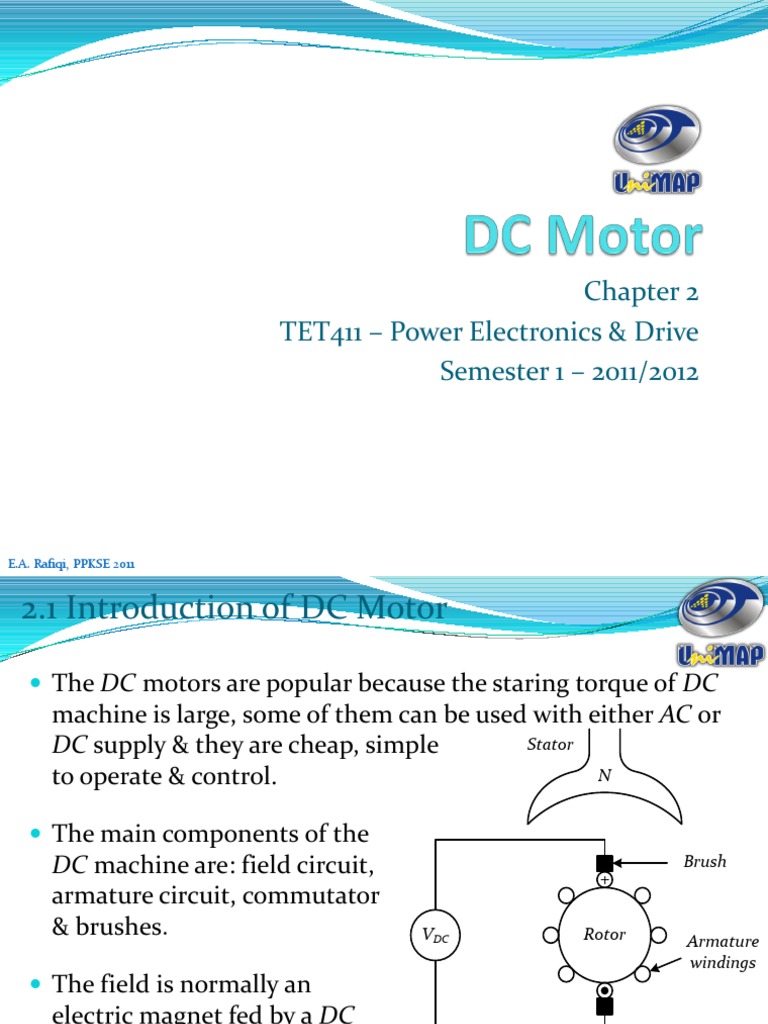 Overview of DC Motor Types and Operation | PDF | Electric Motor ...