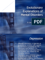 Topic 2-Evolutionary Explanations of Mental Disorders