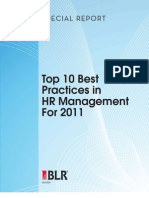 Top 10 HR Mgt Practices in 2011