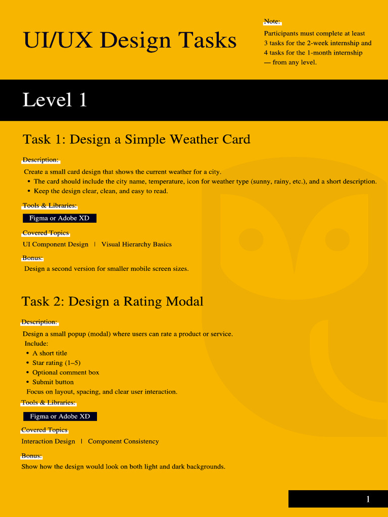 Essential UI/UX Design Tasks Guide | PDF | User Interface | Icon ...