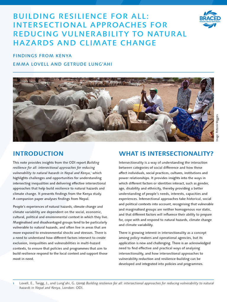 Kenya's Intersectional Resilience Insights | PDF | Climate Resilience ...