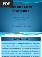 Pentium-4 Cache Organization - Final