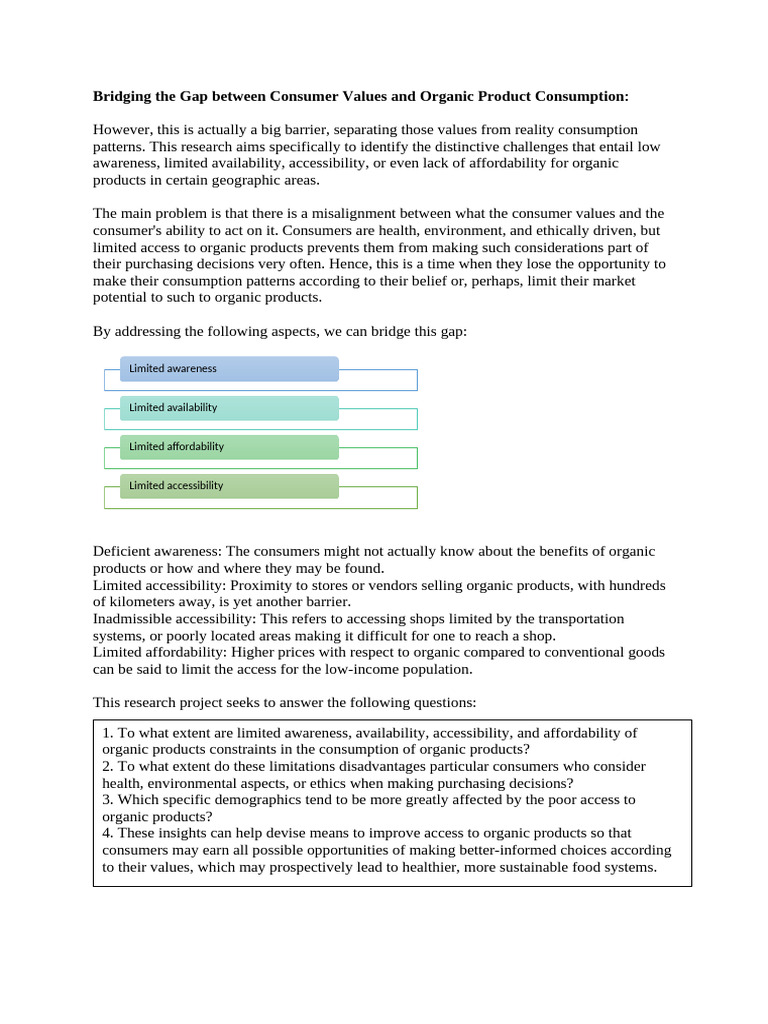 Barriers to Organic Product Consumption | PDF | Consumer Behaviour ...