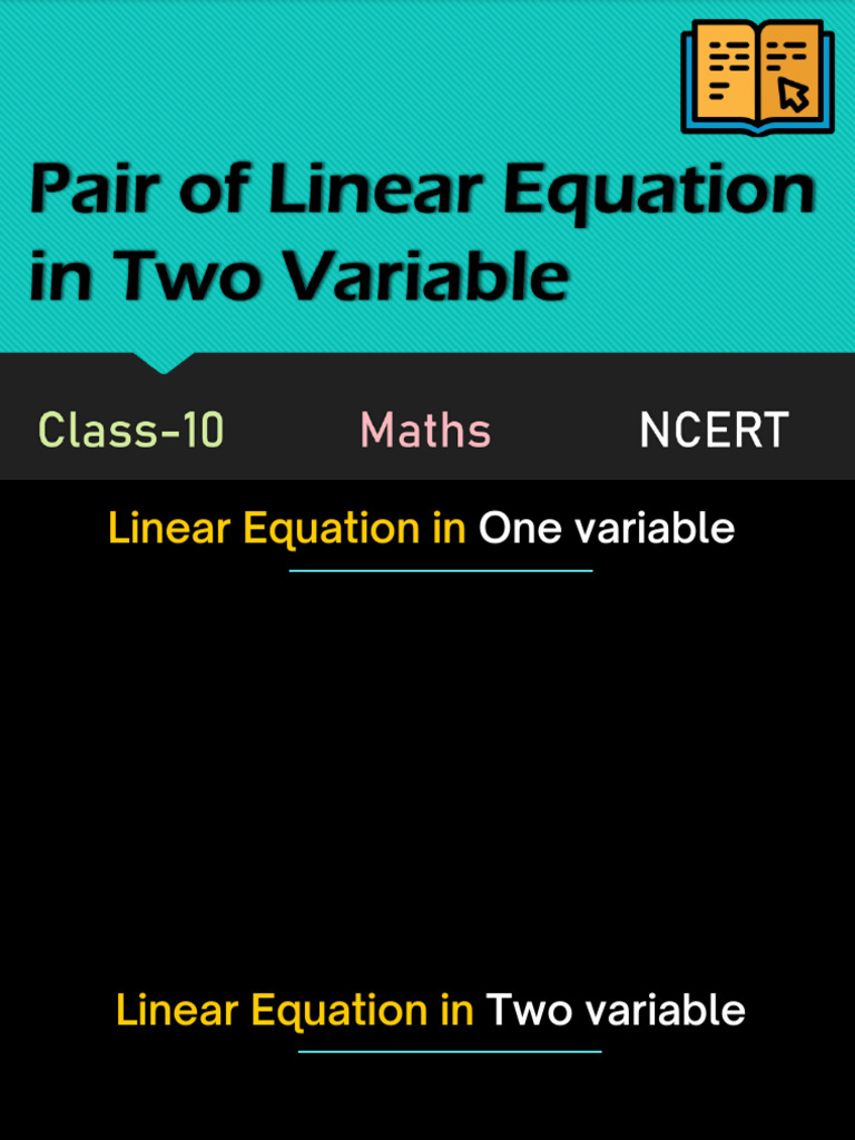 Pair of Linear Equation in Two Variable Class 10 2022-23 | PDF ...