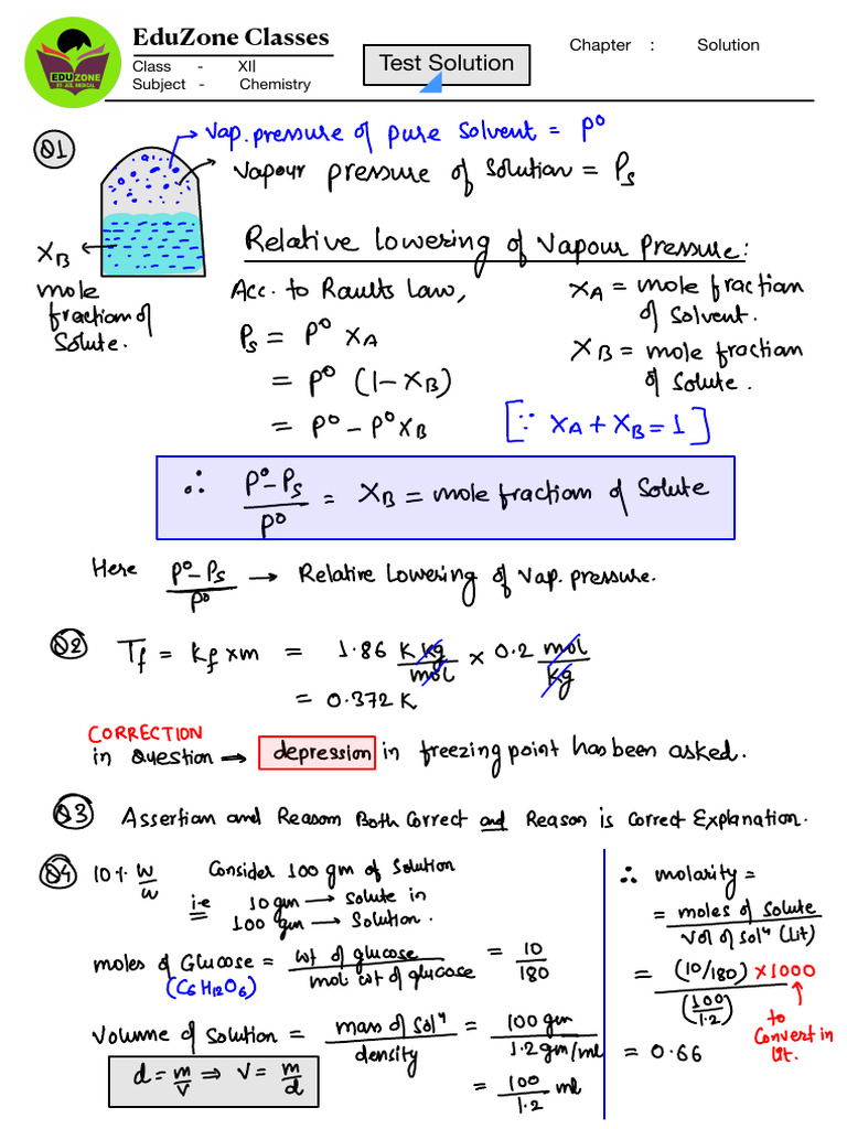 Test Solution - 250501 - 114159 - 250501 - 114827 | PDF | Gases | Liquids