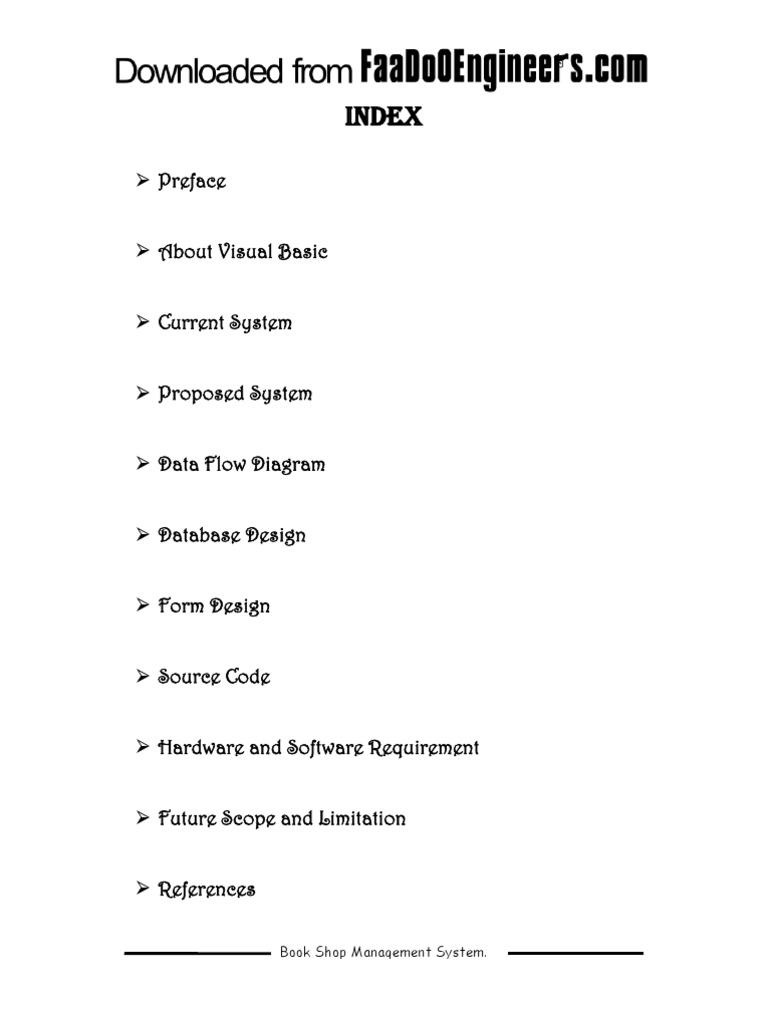 VB6 Book Shop Management System Guide | PDF | Subroutine | Object ...