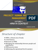 Szabist: Project Human Resource Management