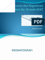 Pencucian Dan Regenerasi Kolom Rp-18 Pada HPLC