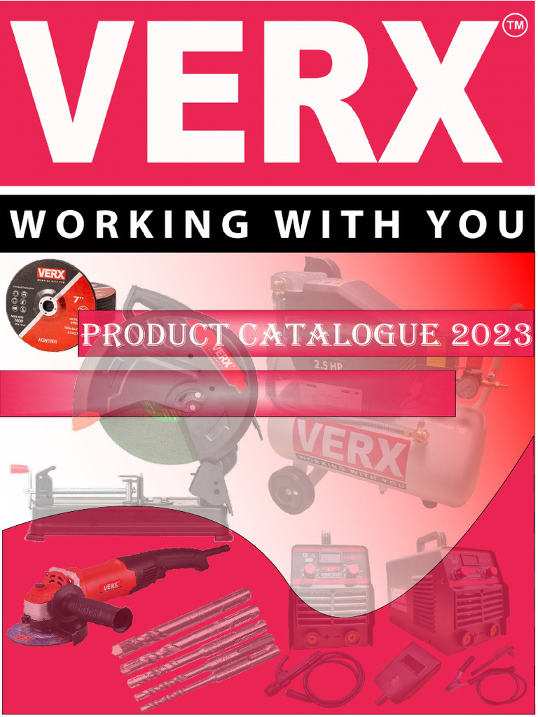 Verx Power Tools Product Catalogue 2023 | PDF | Drill | Welding