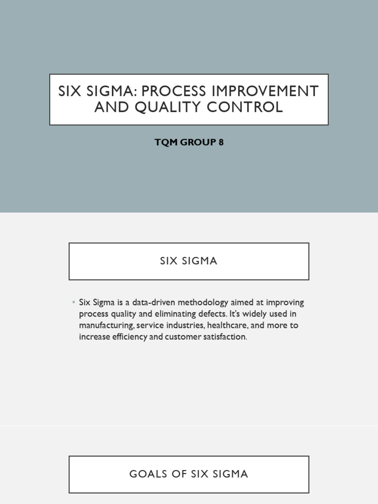 Six Sigma: Process Improvement Guide | PDF | Six Sigma | Business Process