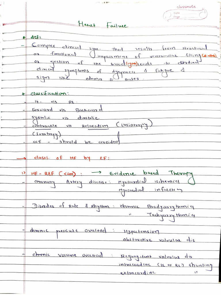 Med - Heart Failure | PDF
