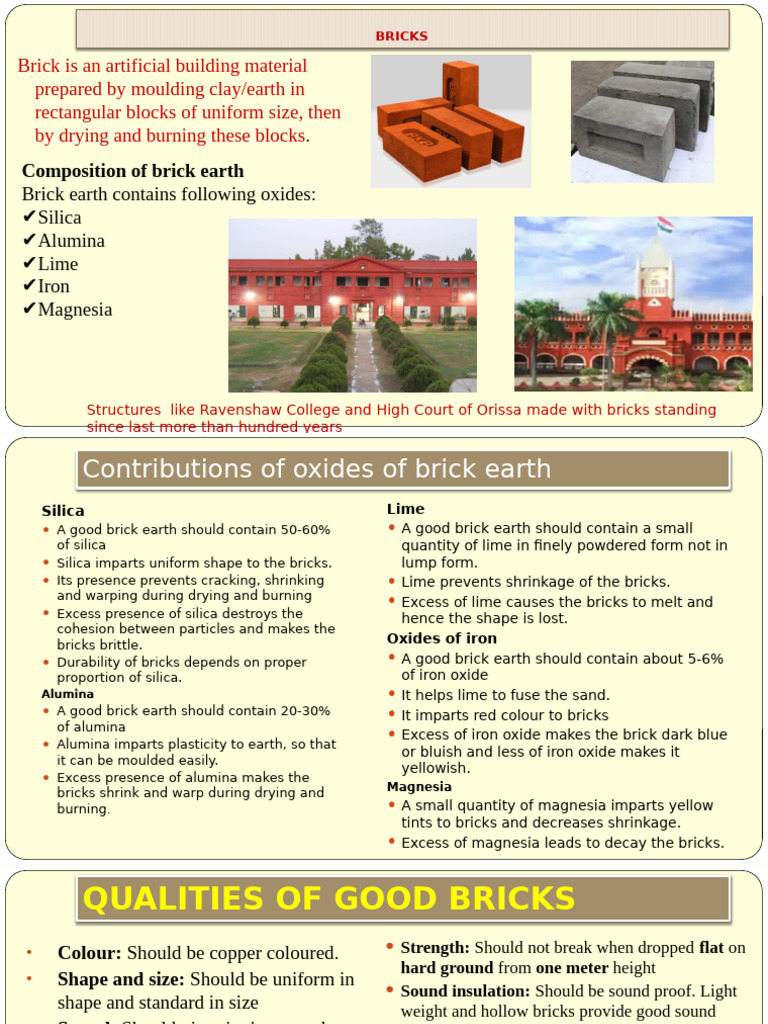 Composition and Quality of Brick Earth | PDF | Rock (Geology) | Tile