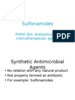 Sulfonamides: PHRM 304: Antibiotics and Chemotherapeutic Agents