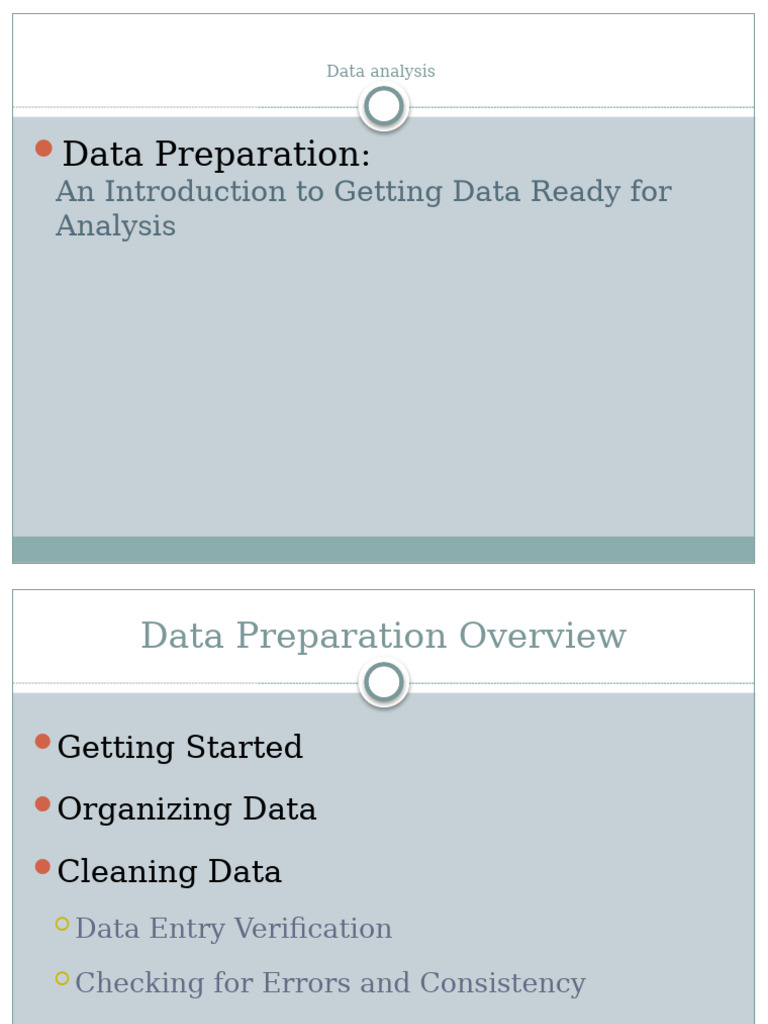 Data Prepration Lecture 9 Data Analysis - 1 | PDF | Data | Spss