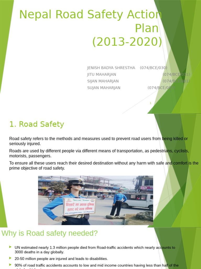 Nepal Road Safety Action Plan 2013-2020 | PDF | Traffic Collision ...