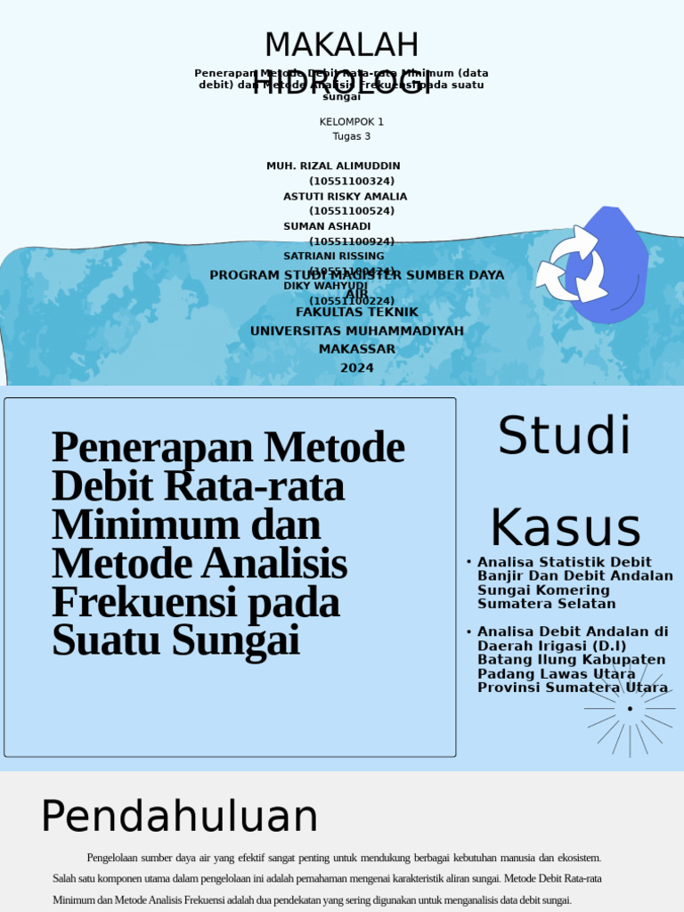Analisis Debit Sungai: Metode Rata-rata dan Frekuensi | PDF